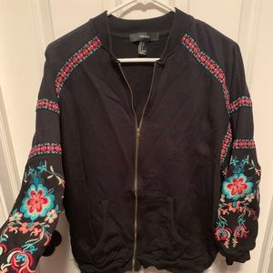Forever21 Embroidered Sweatshirt